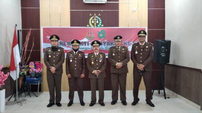 Kejari Meranti Gelar Upacara HBA Ke 61 Secara Virtual dan Syukuran