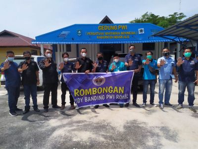 Ketua Alfisnardo Beserta Anggota Senang Atas Studi Banding dan Hering PWI Rohil