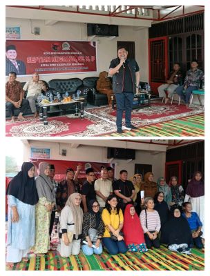 Ketua DPRD Bengkalis Septian Nugraha Reses di Jalan Mandau