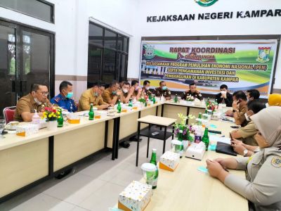 Laksanakan Perintah Harian Jaksa Agung, Kejari Kampar Gelar Rakor Bersama OPD Kampar