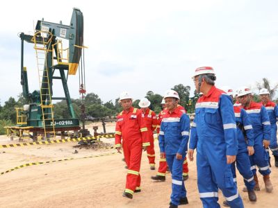 Menteri Bahlil Kunjungi Blok Rokan,Naikkan Produksi Jaga Marwah Negara