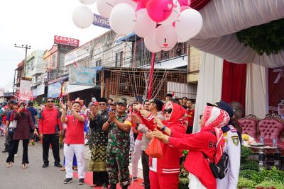 Pawai Kemerdekaan Republik Indonesia ke-78 di Kecamatan Mandau