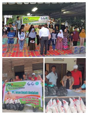 PKS PT INTAN SEJATI ANDALAN , Berbuka puasa santunan Anak Yatim