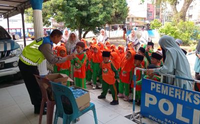 Polantas Menyapa, Cara Polres Labuhanbatu Bangun Kesadaran Lalu Lintas Sejak Usia Dini