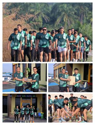 Polres Rohil Gelar Green Policing Running Club, Perkuat Sinergi Polri dan Komunitas Pelari