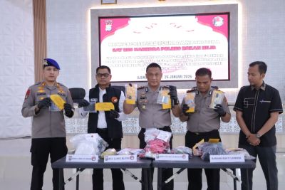 Polres Rohil Ungkap Jaringan Narkotika Internasional, Amankan 3,98 Kg Sabu Ribuan Ekstasi Happy Five