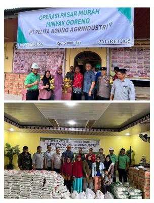 PT. PELITA AGUNG AGRINDUSTRI,BAGI SEMBAKO GRATIS DAN MENGGELAR PASAR MURAH MINYAK GORENG