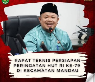 RAPAT TEKNIS PERSIAPAN PERINGATAN HUT RI KE-79 DI KECAMATAN MANDAU