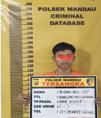 Team Opsnal Reskrim Polsek Mandau Amankan Satu Diduga Penggelapan Sepeda Motor